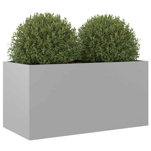 Silberner Pflanzkübel 62cm Verzinkt