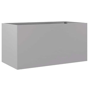 Silberner Pflanzkübel 62cm Verzinkt