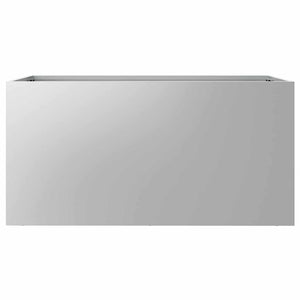Silberner Pflanzkübel 62cm Verzinkt