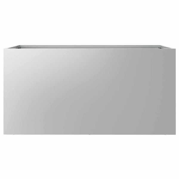 Silberner Pflanzkübel 62cm Verzinkt
