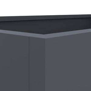 Anthrazit Pflanzkübel, 62 cm Stahl