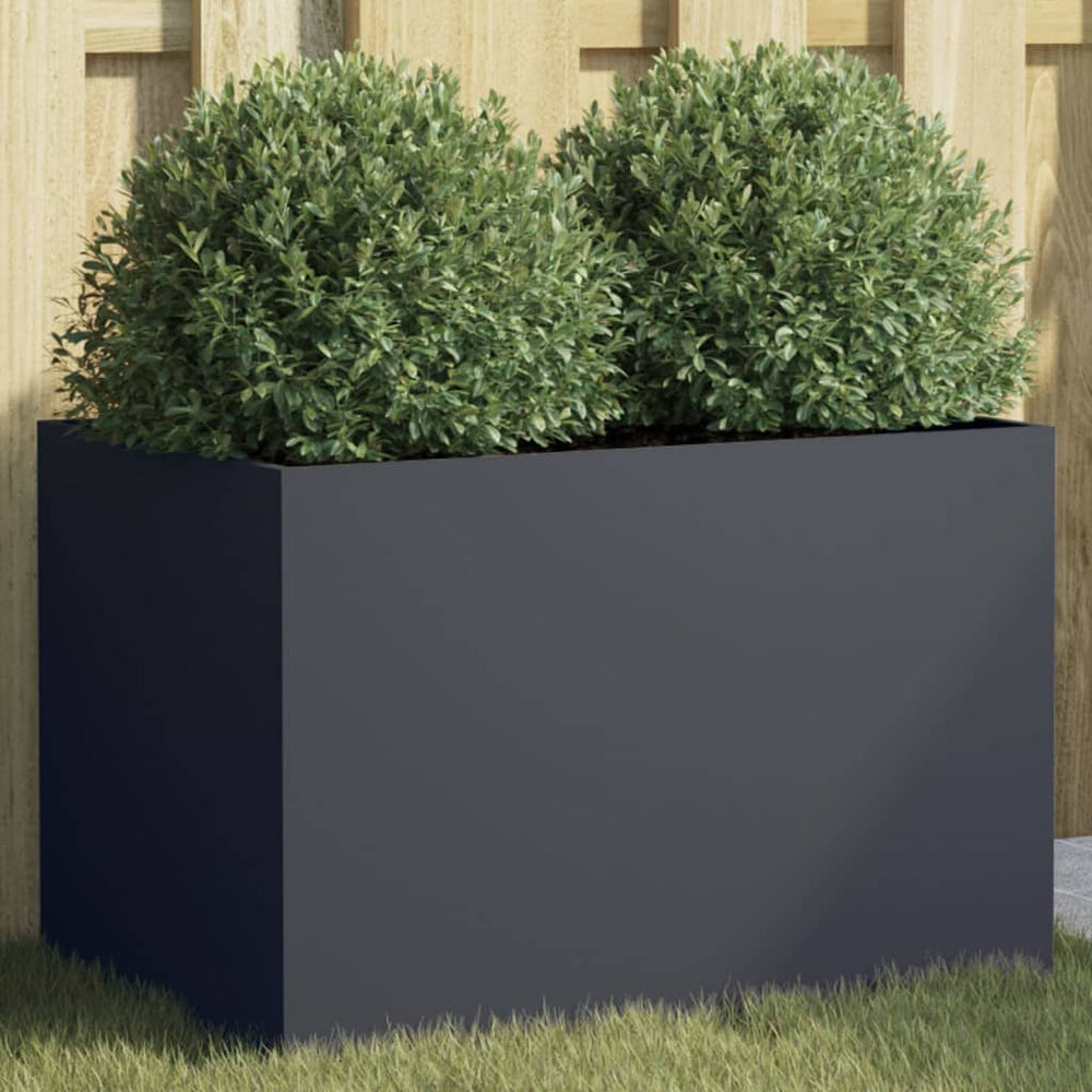 Anthrazit Pflanzkübel, 62 cm Stahl
