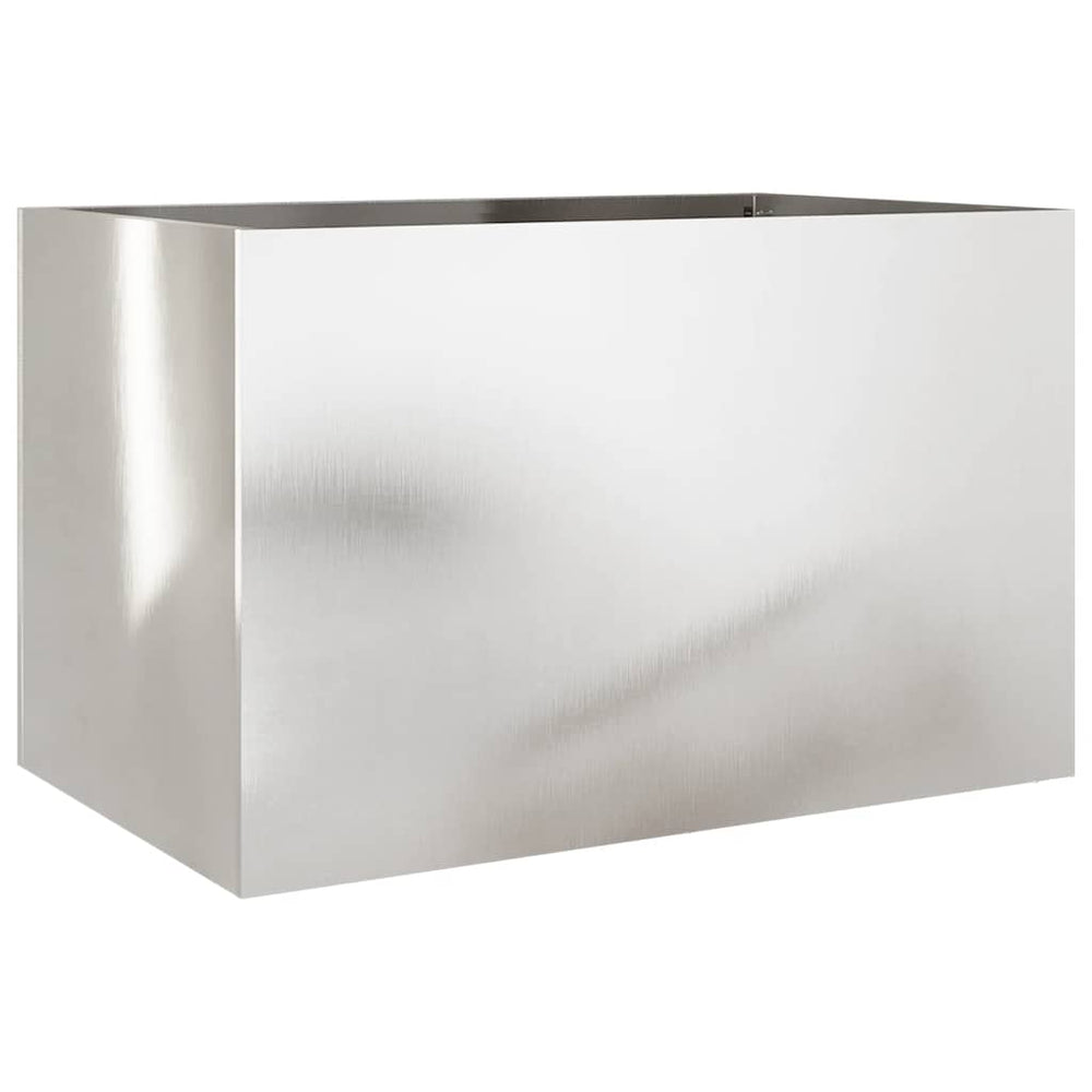 Edelstahl Pflanzkübel Silber 62 cm