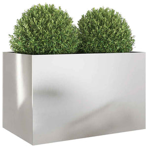 Edelstahl Pflanzkübel Silber 62 cm