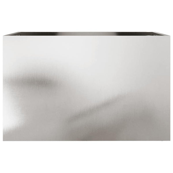 Edelstahl Pflanzkübel Silber 62 cm