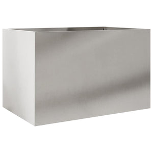 Edelstahl Pflanzkübel Silber 62 cm