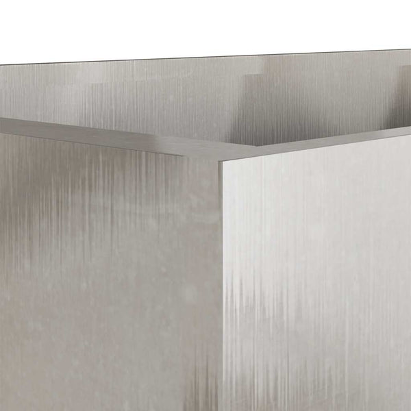 Edelstahl Pflanzkübel Silber 62 cm