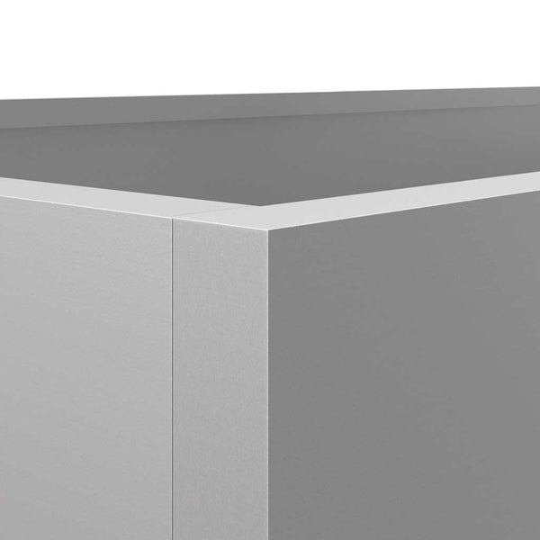 Silberner Pflanzkübel 62x40x39 cm