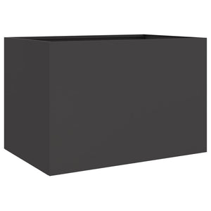 Schwarzer Pflanzkübel Stahl 62x47x46 cm