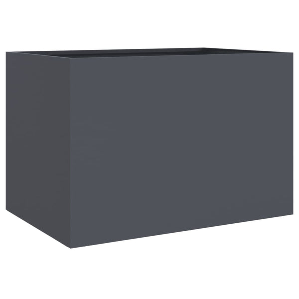 Anthrazit Pflanzkübel Stahl 62x47x46 cm