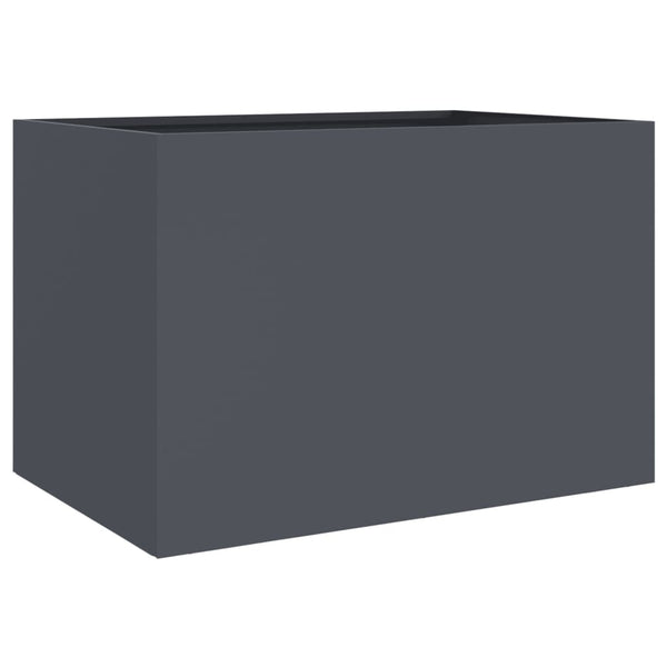 Anthrazit Pflanzkübel Stahl 62x47x46 cm