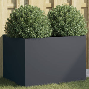 Anthrazit Pflanzkübel Stahl 62x47x46 cm