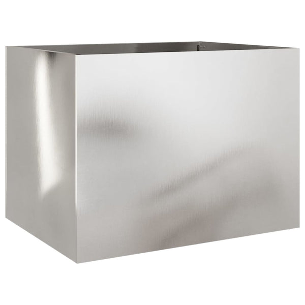 Edelstahl Pflanzkübel Silber 62cm