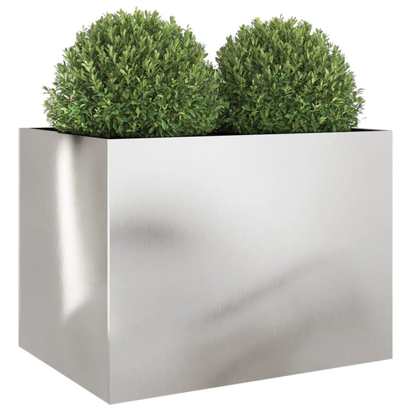 Edelstahl Pflanzkübel Silber 62cm
