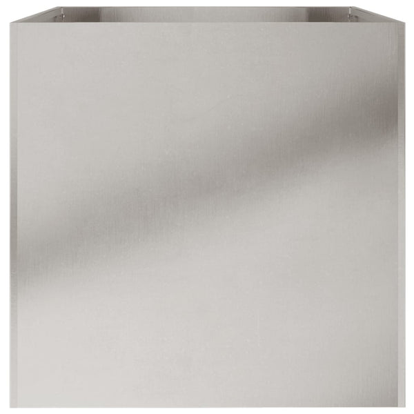 Edelstahl Pflanzkübel Silber 62cm