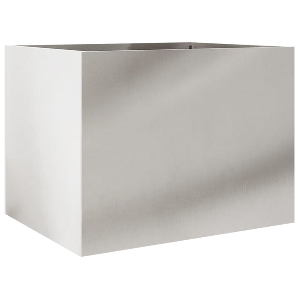 Edelstahl Pflanzkübel Silber 62cm