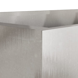 Edelstahl Pflanzkübel Silber 62cm