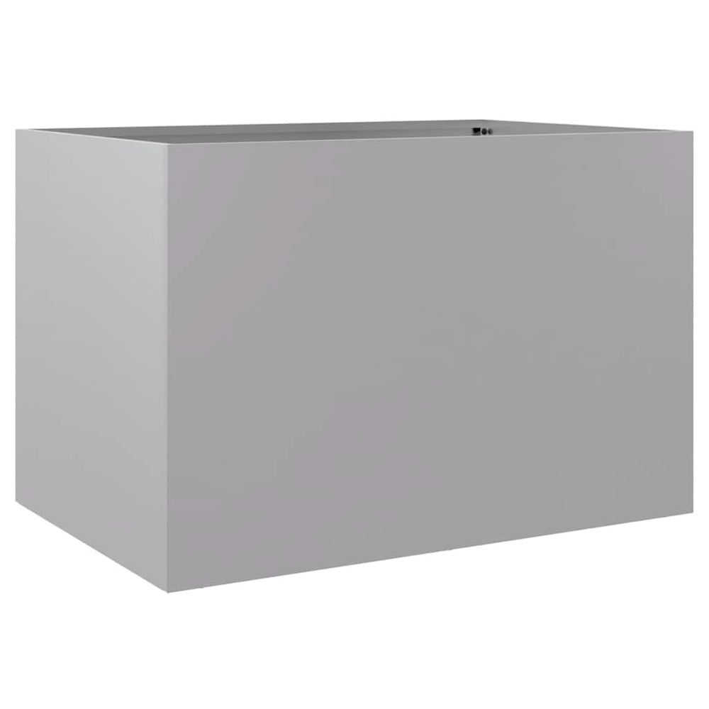 Silberner Pflanzkübel 62 cm Verzinkt