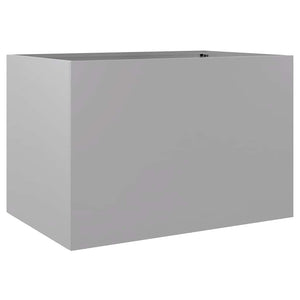 Silberner Pflanzkübel 62 cm Verzinkt