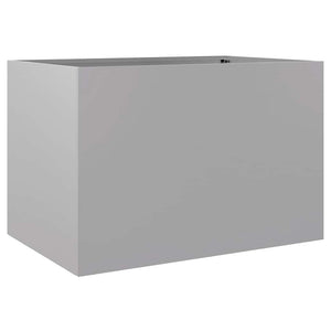 Silberner Pflanzkübel 62 cm Verzinkt