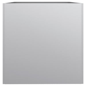 Silberner Pflanzkübel 62 cm Verzinkt