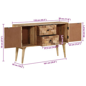 Mango Massivholz Sideboard 110 cm