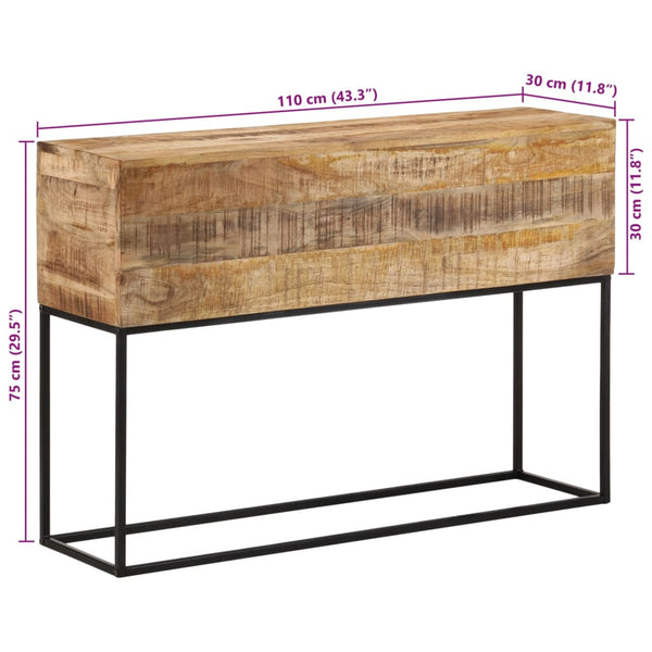 Konsolentisch Mango Massivholz & Eisen 110cm