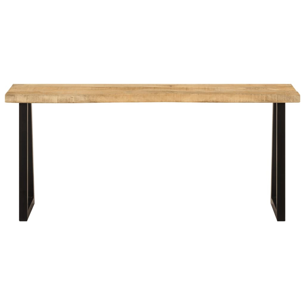 Baumkanten Bank 105 cm Mango Massivholz