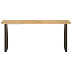Baumkanten Bank 105 cm Mango Massivholz