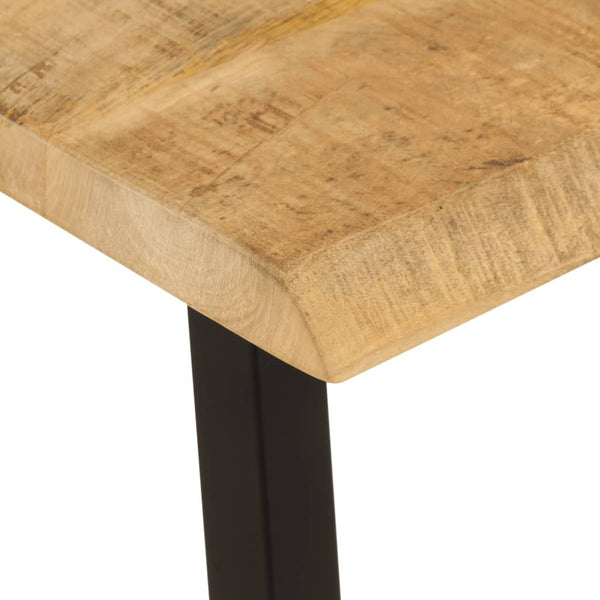 Baumkanten Bank 105 cm Mango Massivholz