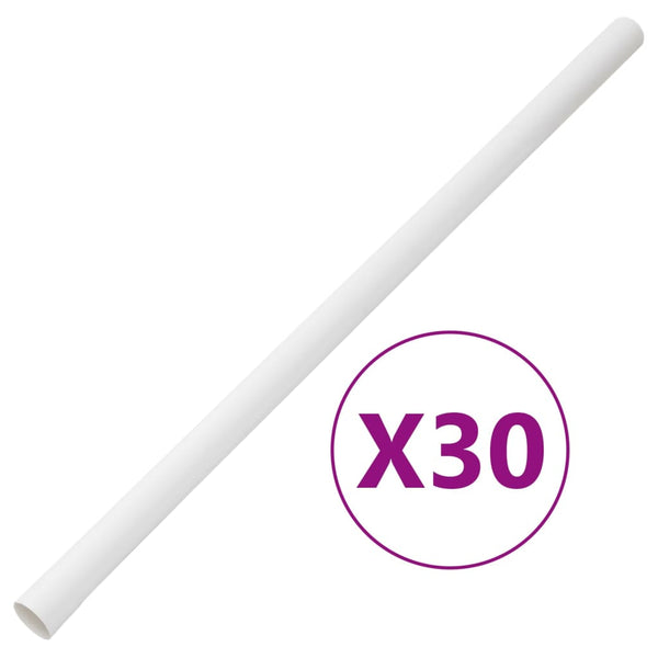 vidaXL Installation Pipes Ø30 mm 30 m PVC