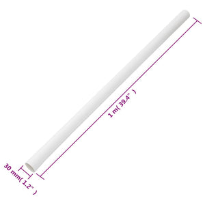 Installationsrohre mit Clips Ø30 mm 10 m PVC