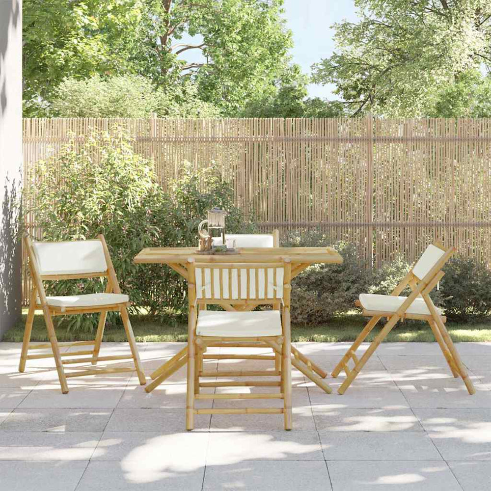 Klappbare Bistrostühle 4er Set mit Kissen