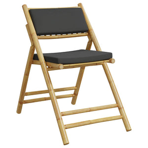 Bistrostühle 6er Set Bambus mit Kissen