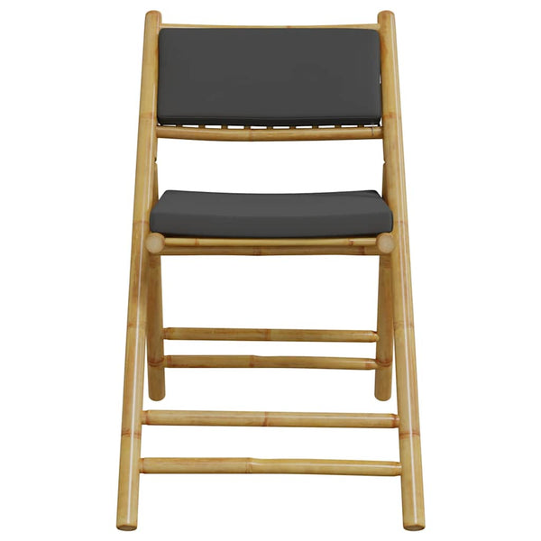 Bistrostühle 6er Set Bambus mit Kissen
