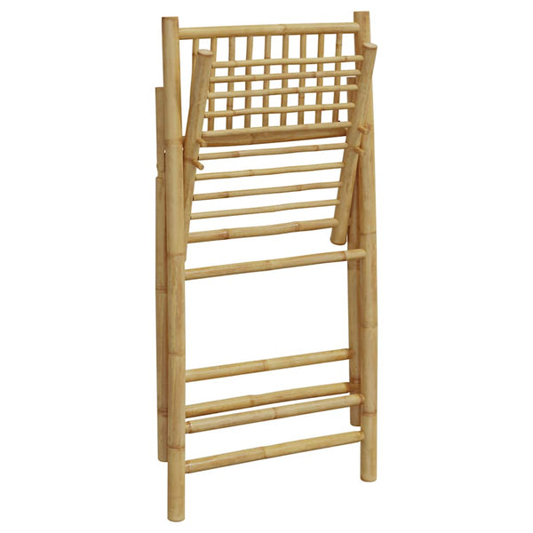 Bistrostühle 6er Set Bambus mit Kissen