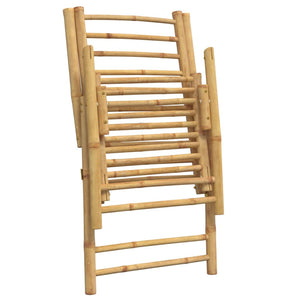 vidaXL Chaises de jardin 6 pcs. Réglables Pliantes avec coussins Bambou