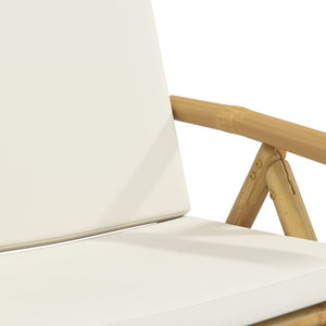 vidaXL Chaises de jardin 6 pcs. Réglables Pliantes avec coussins Bambou