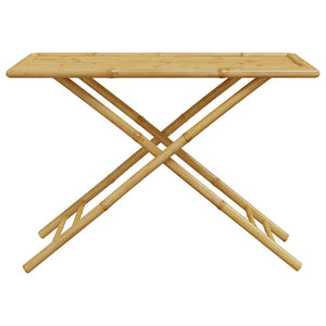 vidaXL Ensemble de bistrot 5 pcs Pliant avec Coussins Crème Bambou
