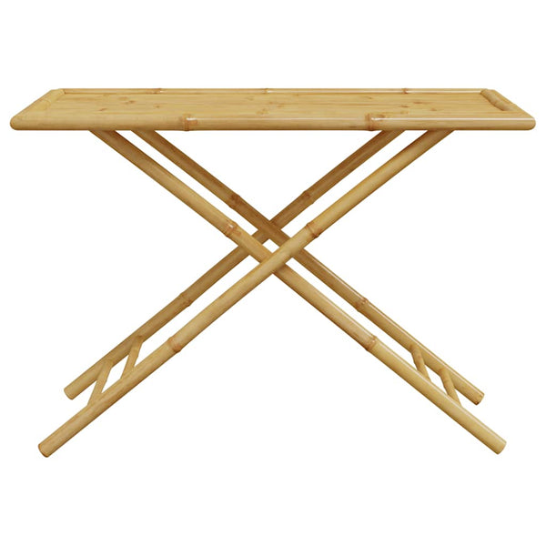 vidaXL Ensemble de bistrot 5 pcs Pliant avec Coussins Crème Bambou