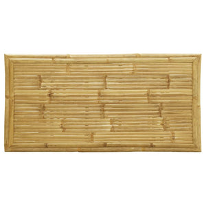 vidaXL Ensemble de bistrot 5 pcs Pliant avec Coussins Crème Bambou