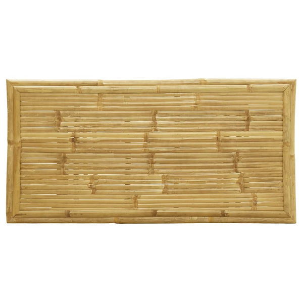 vidaXL Ensemble de bistrot 5 pcs Pliant avec Coussins Crème Bambou