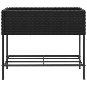 Hochbeete mit Ablage, 2er Set, 90x40x75 cm