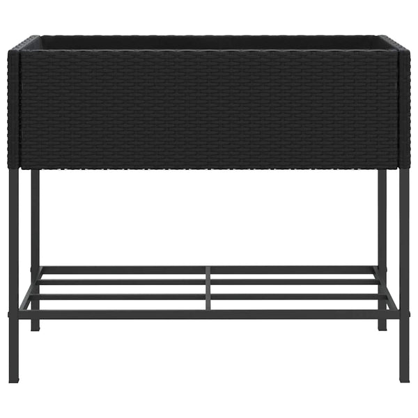 Hochbeete mit Ablage, 2er Set, 90x40x75 cm