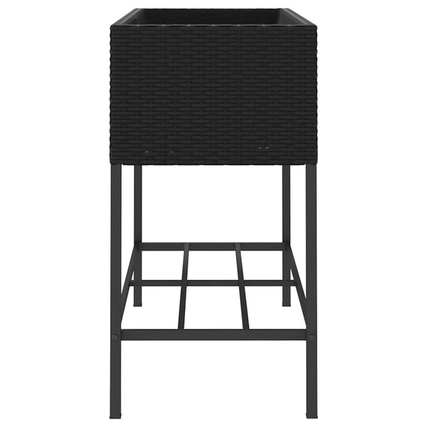 Hochbeete mit Ablage, 2er Set, 90x40x75 cm