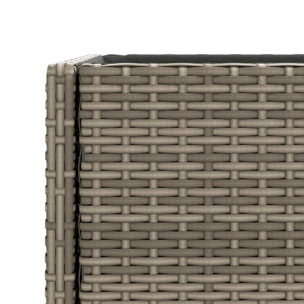 Hochbeete mit Ablage, 2er-Set, Grau