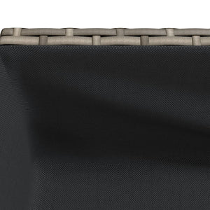 Hochbeete mit Ablage, 2er-Set, Grau