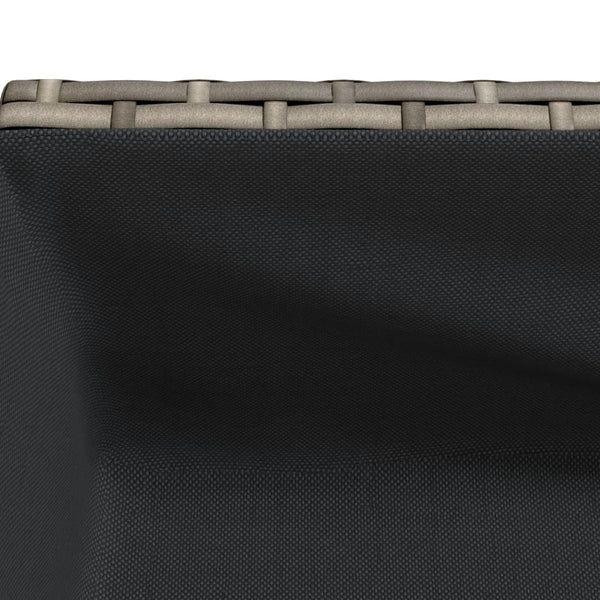 Hochbeete mit Ablage, 2er-Set, Grau