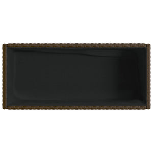 Hochbeete mit Ablage, 2er Set, Braun
