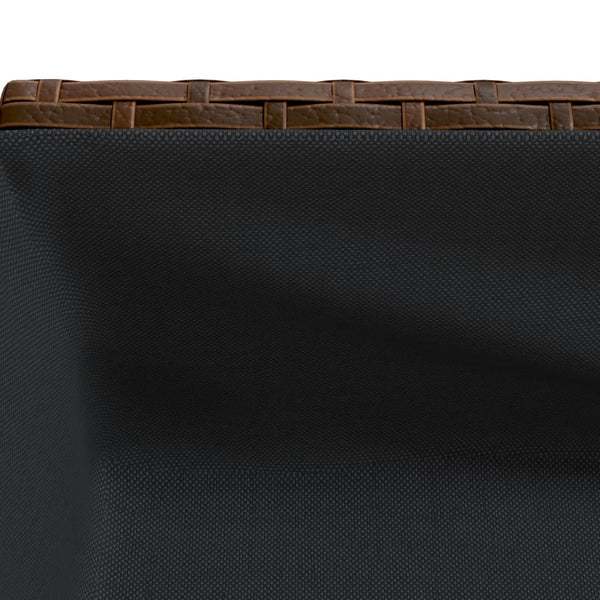 Hochbeete mit Ablage, 2er Set, Braun